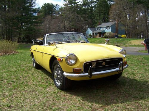 1970 mgb "bumble bee" - excellent condition, just finished, unique bmw color