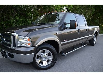 2006 ford f250 crew cab lariat long bed 2wd diesel only 39,000 miles!  pefect
