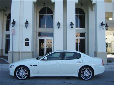 2012 maserati quattroporte s white/beige 8k miles