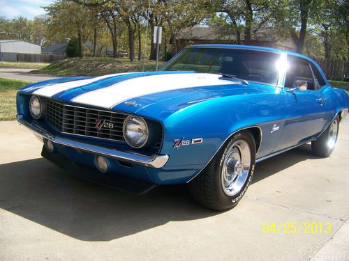 1969 camaro dz-z28 authentic certified maching #'s-302 cu /beautiful