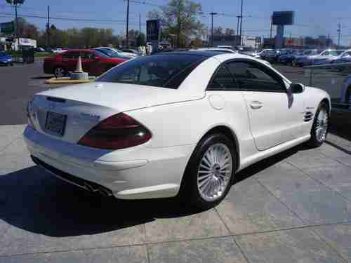 2006 MERCEDES SL55 AMG! WHITE/BLK PANORAMIC LOW MILES FLAWLESS, US $43,900.00, image 3