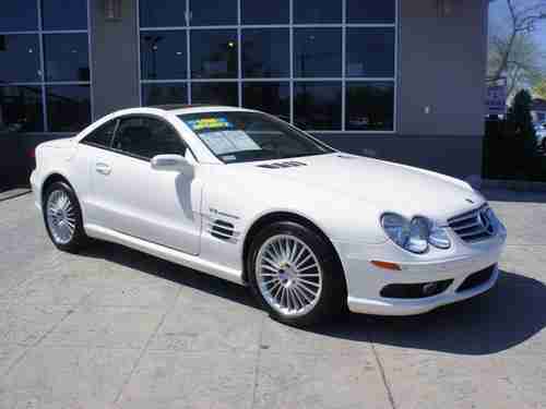 2006 MERCEDES SL55 AMG! WHITE/BLK PANORAMIC LOW MILES FLAWLESS, US $43,900.00, image 4