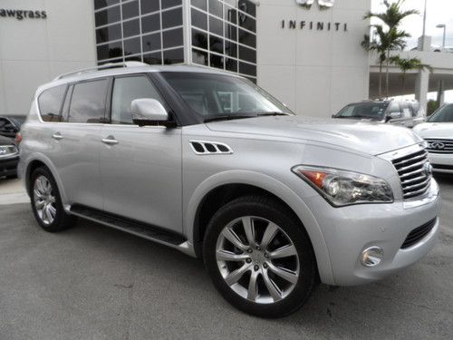 2011 infiniti qx56 4x4 twin dvd 22's captain call david