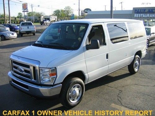 2013 ford e-350 e350 xlt 12 passenger van back up camera cd clean history 11 12