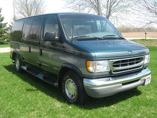 2001 ford e-150 econoline a&amp;j elite gt conversion van 4.6 v8 tv vcr ice cold air