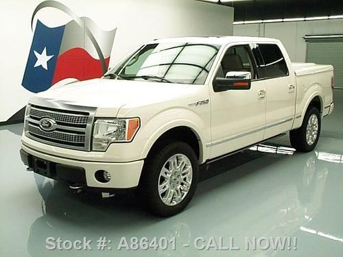 2009 ford f-150 platinum crew 4x4 sunroof nav 20's 54k texas direct auto