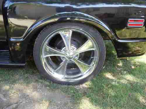 !972 Chevrolet Stepside PU Black on Black Classic Hot Rod Always in California, image 9