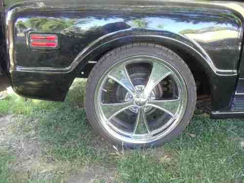 !972 Chevrolet Stepside PU Black on Black Classic Hot Rod Always in California, image 10