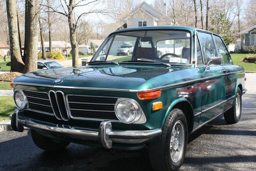 1972 bmw 2002 tii excellent condition, green with brown interior.