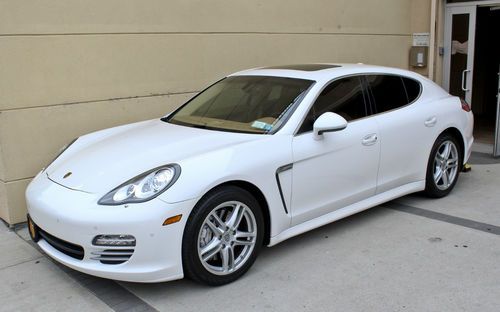 2011 porsche panamera 4s certified pre-owned awd white w/ cognac interior