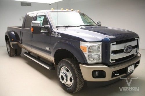 2013 drw king ranch crew 4x4 navigation sunroof leather heated diesel