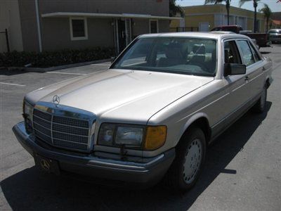 Mercedes benz 420 sel 420sel 1990 gold sedan v8 fully loaded