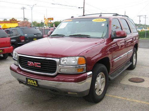 2004 gmc yukon slt leather dvd roof cold a/c no reserve..hurry..