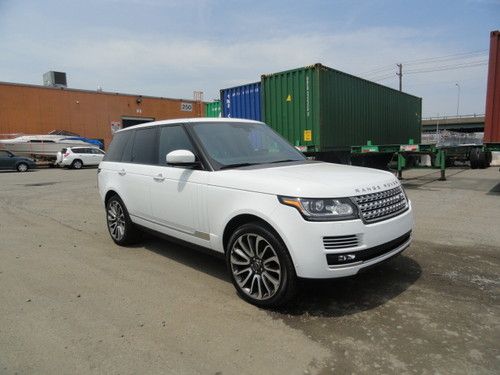 2013 range rover autobiography *** white on black *** title in hand export ready