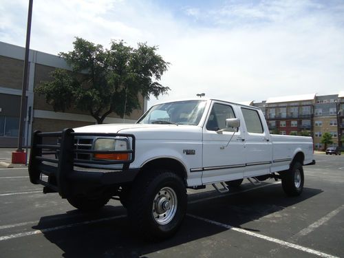 1997 ford f350 xlt 4x4 diesel 7.3 5 speed standart transmission. work truck.