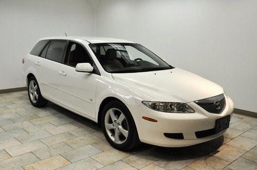 2004 mazda6 wagon low miles white/tan ext warranty