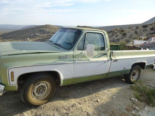 1975 chevy truck  pick up  runs great  good work truck