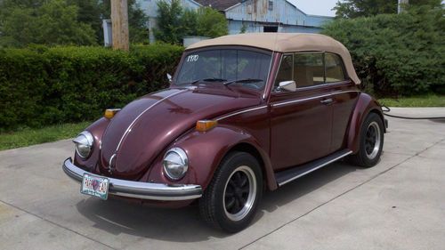 1970 volkswagen  beetle karmann edition 1.6l vw bug convertible