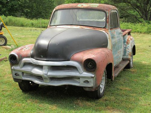 1954 chevy 3100 1/2 ton short bed . mustang ii