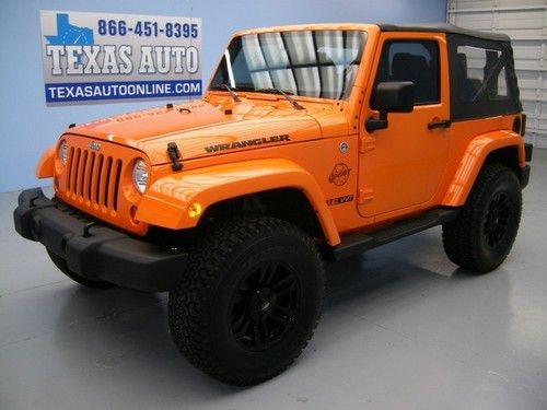 We finance!!!  2012 jeep wrangler sport 4x4 auto soft top lifted cd sat