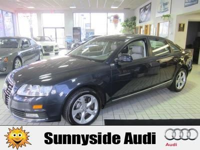 2009 audi a6 3.0t premium quattro dk. blue certified 49k bluetooth heated seats