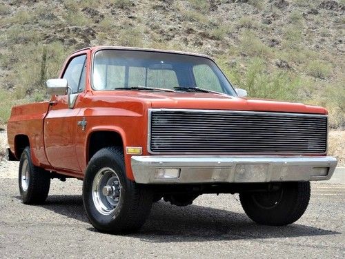 No reserve 1982 chevy short bed 4x4 silverado extra clean **rare find**