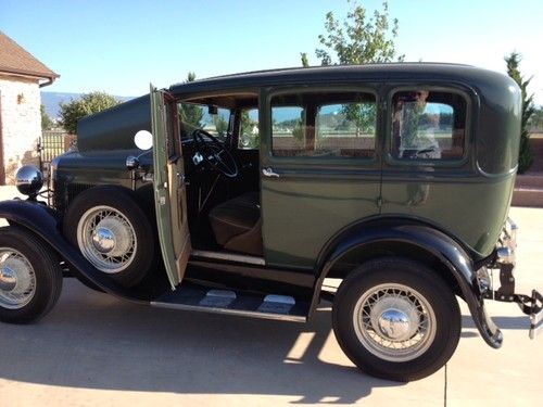 1931 ford model a, slant window, 4 door, very nice condition, runs well