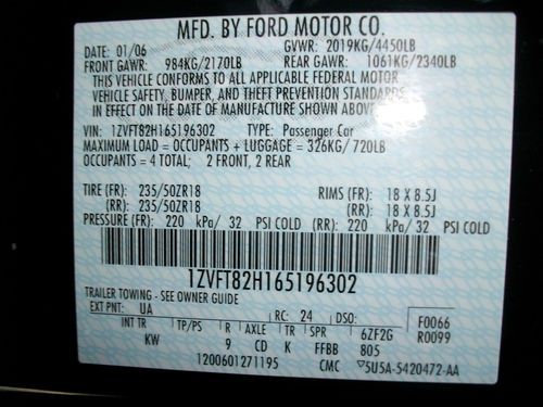 2006 Ford Mustang GT Coupe 2-Door 4.6L Salvage,Rebuildable,Damaged., image 22