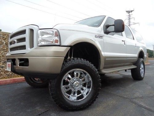 Eddie baue-4x4-power stroke-lifted-dvd-chrome 20's -loaded-2 tone lthr-htd seats