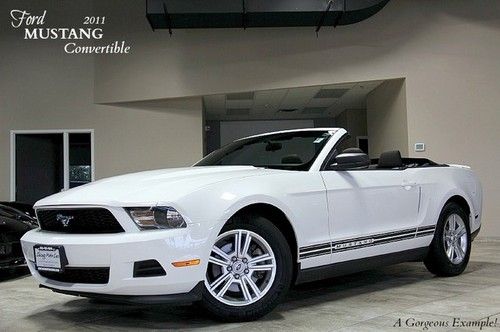 2011 ford mustang convertible performance white automatic v6 305 horsepower! wow