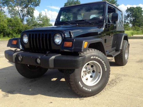 1998 jeep wrangler 4.0 l lifted 33 inch tires 2007 bumper kit 4wd convertable