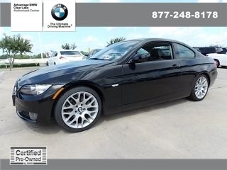 Certified cpo 328i 328 coupe sport bluetooth ipod 18" alloys 1-owner automatic
