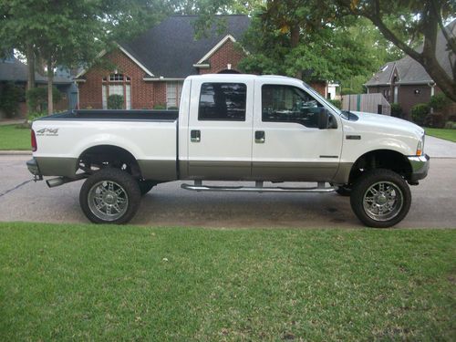 2002 f350 4x4 crew cab lariat 6" lift