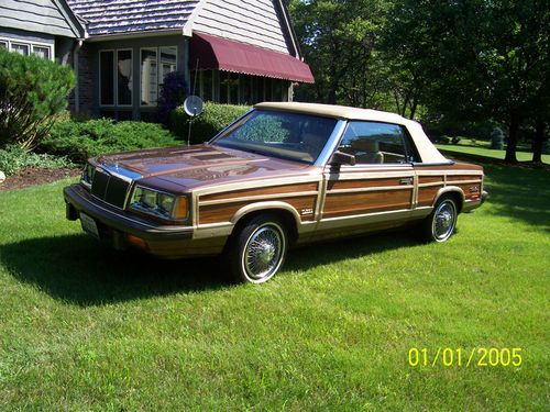 1986 chrysler lebaron town &amp; country convertible