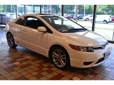 White 6 speed manual stick shift si alloy wheels 2 door coupe warranty finance