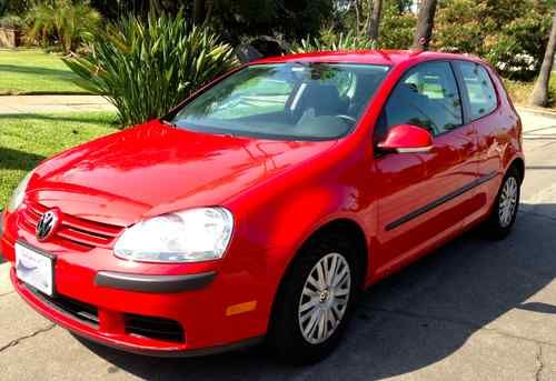 2008 vw rabbit 2.5 certified pre-owned cpo w volkswagon warranty red 49k miles