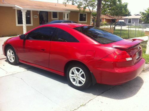 2006 honda accord lx coupe 2-door 2.4l red &amp; tan