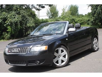 2004 audi s4 4.2l convertible 6-speed manual servicerecords blackonblack runsnew