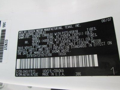 Tundra White Double Cab 4 Door TRD Clear Title All Power Truck Running Boards, image 34