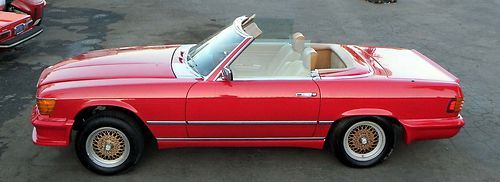 1984 500 sl, rare euro model, nice car, bbs wheels, 100% rust free, no eng/trans