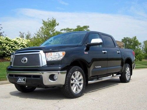 Tundra platinum crew max 4x4 leather htd &amp; cooled nav sunroof 20"alloys 1 owner