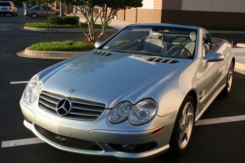 2004 sl500 amg sport body! mercedes benz diamond silver low miles! by owner!