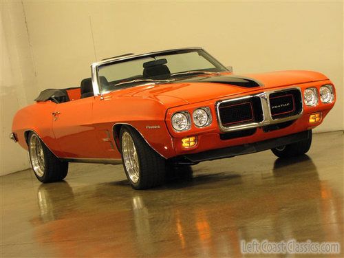 1969 pontiac firebird convertible retro mod ls1 - tremec 6 speed - 55k orig mi