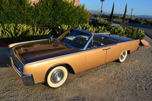 '64 lincoln continental "suicide door" convertible - low mileage ca. survivor!