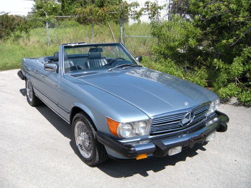 1987 mercedes benz 560sl rust free matching numbers r107 560 sl blue metallic