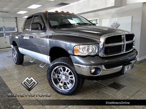 2004 dodge ram 2500 slt 4wd quad cab hemi lift kit wheels side steps low miles