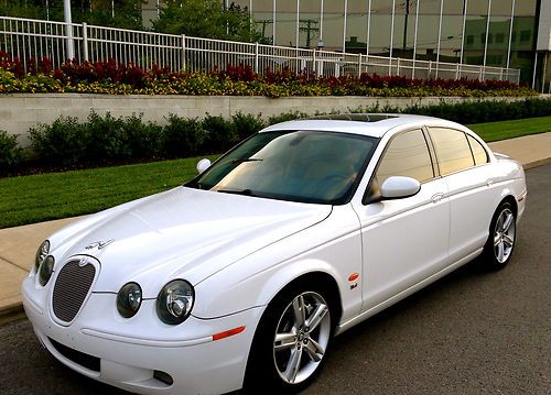 2005 jaguar s type r 4.2 supercharged v8 "only 69k"  navigation, heated leather