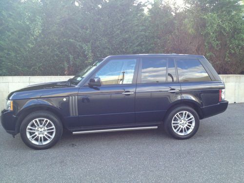 2010 land rover range rover hse suv buckingham blue/creme 41,000 miles loaded