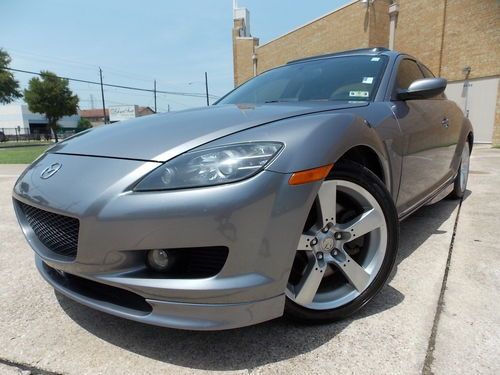 2004 mazda rx-8 4dr coupe 6 speed loaded navigation two tone lthr free shipping!