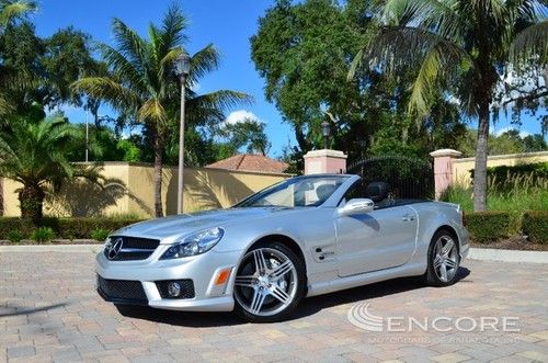 2009 mercedes benz sl63 amg roadster**only 5k miles**p1**pano roof**navi**